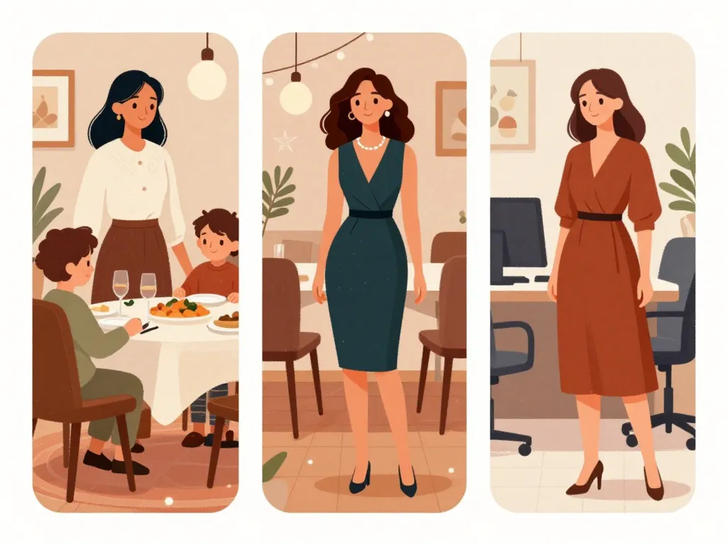 robe noel selon occasion et dress code