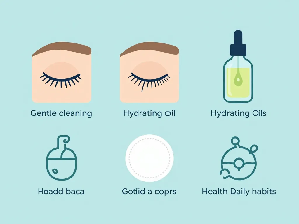 Schéma étapes soins naturels cil