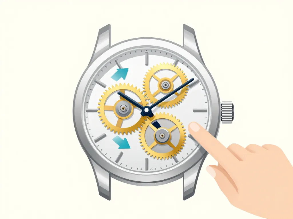 schéma montre automatique mécanisme interne