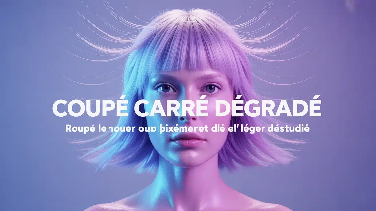 Coupe carré dégradé pour plus de volume