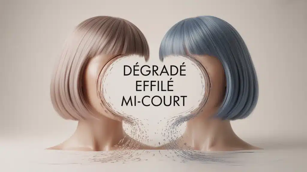 Dégradé effilé mi-court pour un volume aérien sans perdre de longueur