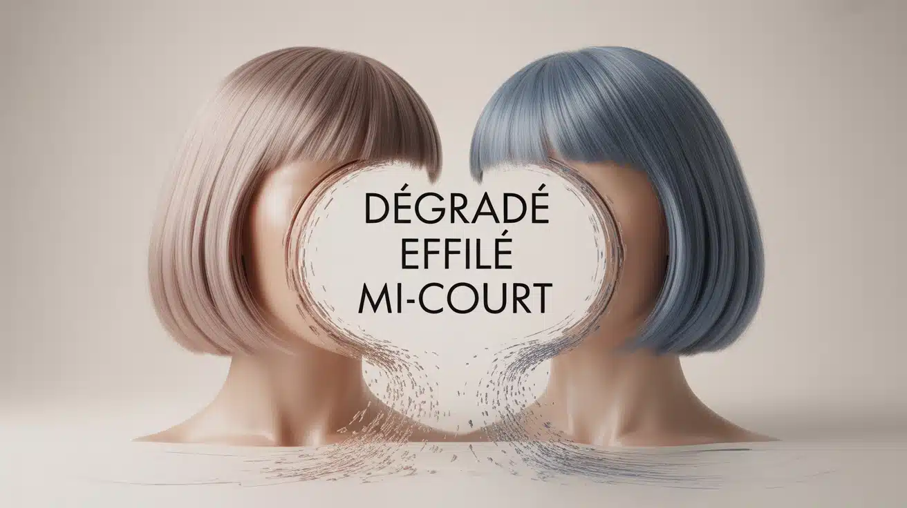 Dégradé effilé mi-court pour un volume aérien sans perdre de longueur