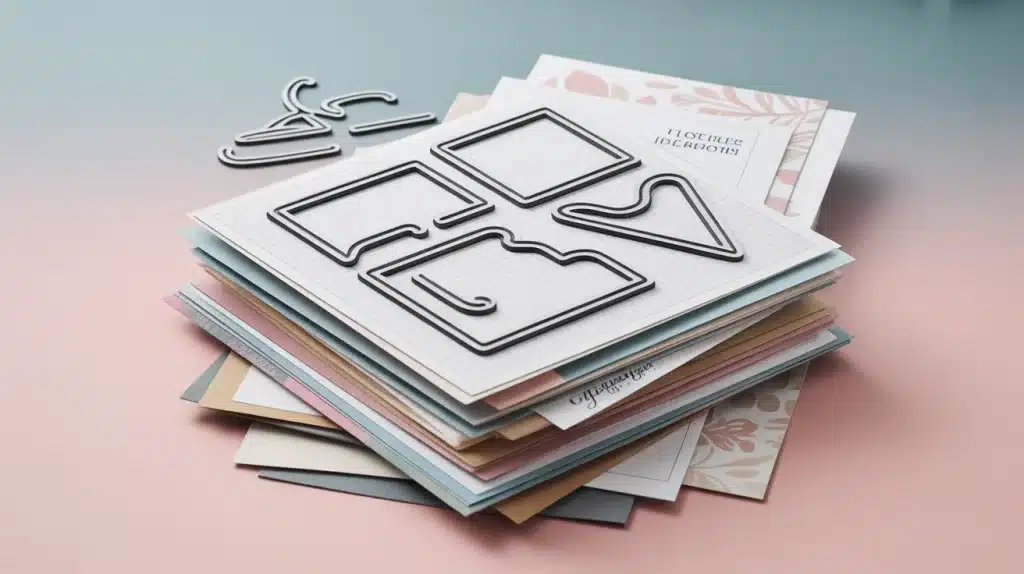 Dies de découpe pour scrapbooking, machine et formes nettes