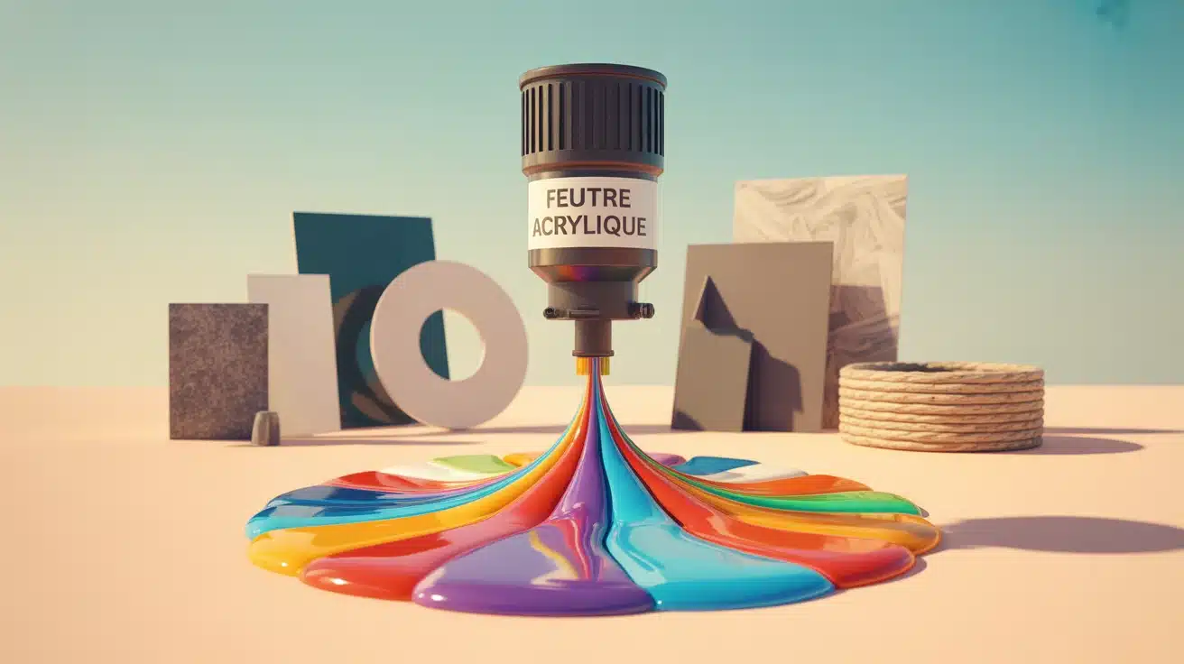 Feutre acrylique pour marquage net sur supports