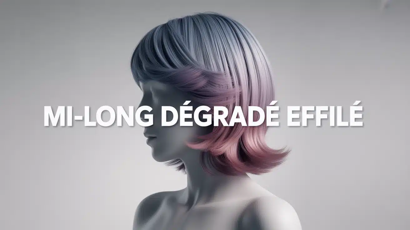 Mi-long dégradé effilé : guide pour sculpter le volume