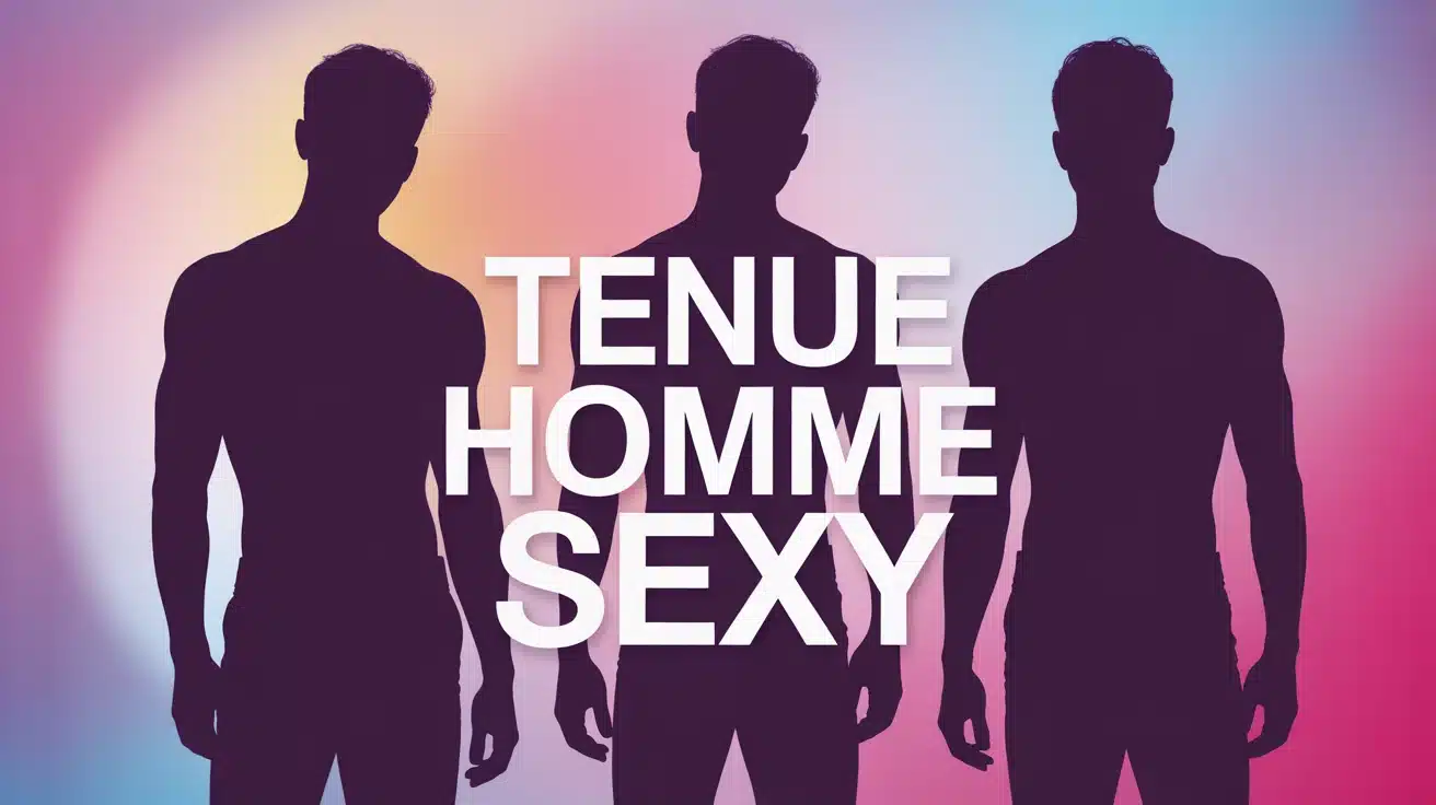 illustration tenue homme sexy silhouettes élégantes modernes