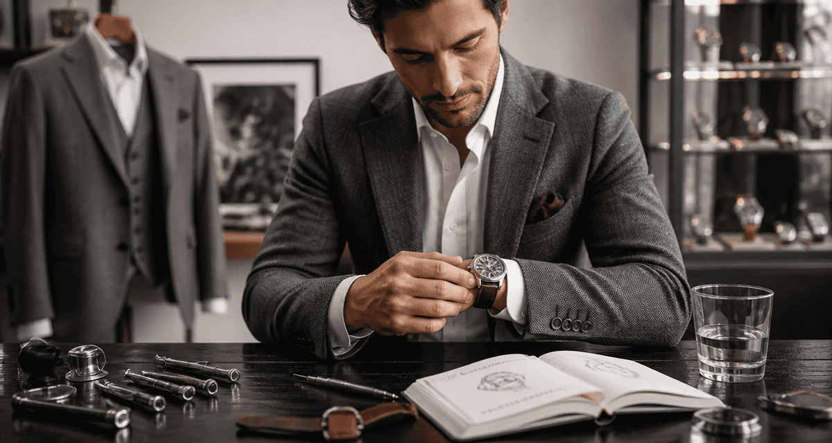 belle montre homme ajustée sur poignet