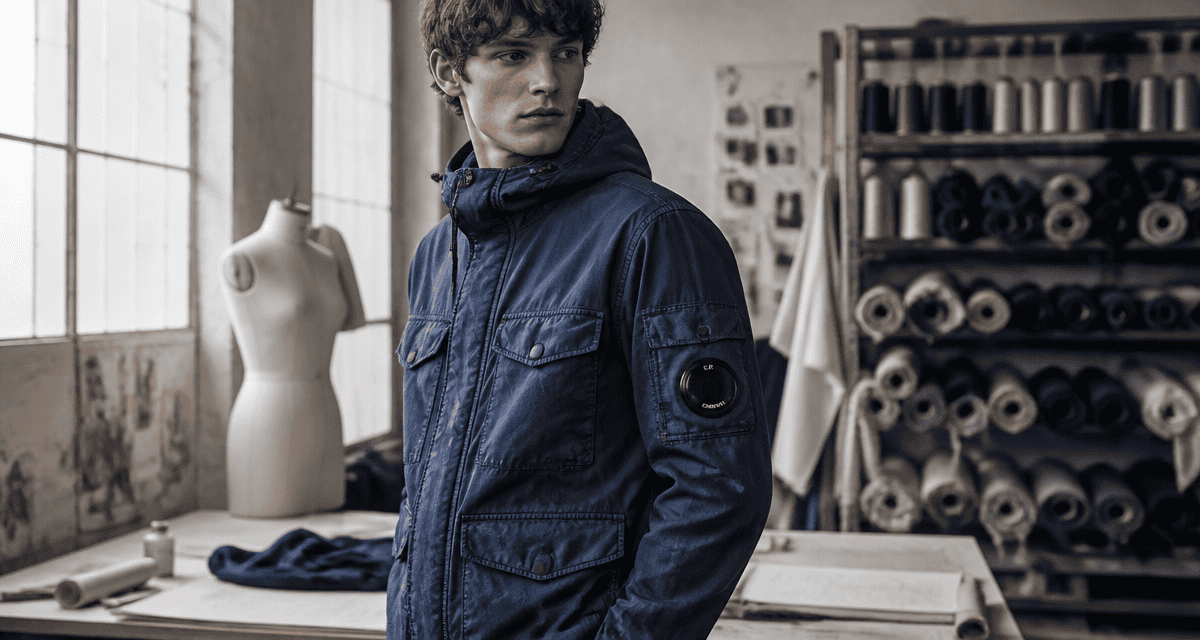 cp company logo sur veste watch viewer