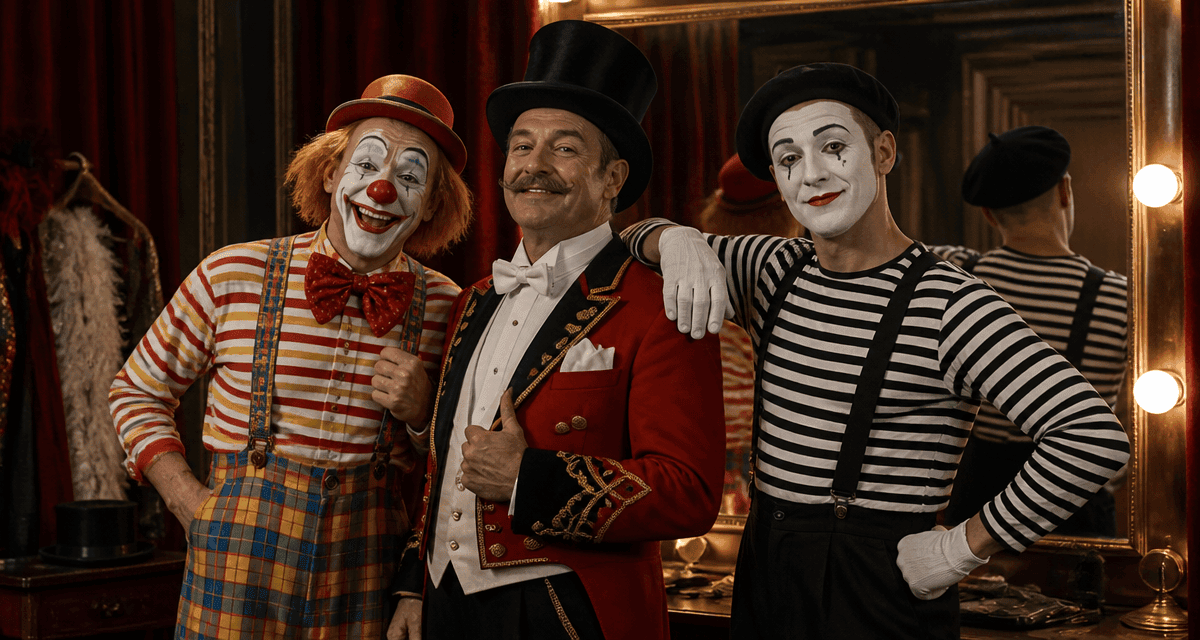 deguisement cirque clown monsieur loyal mime