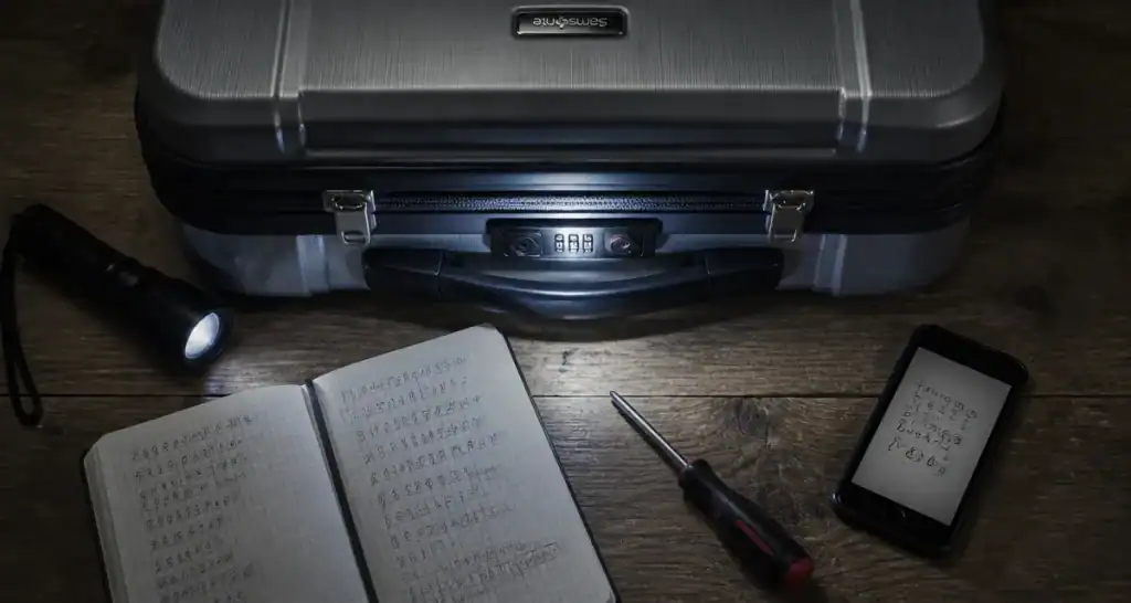 code oublié valise samsonite serrure tsa