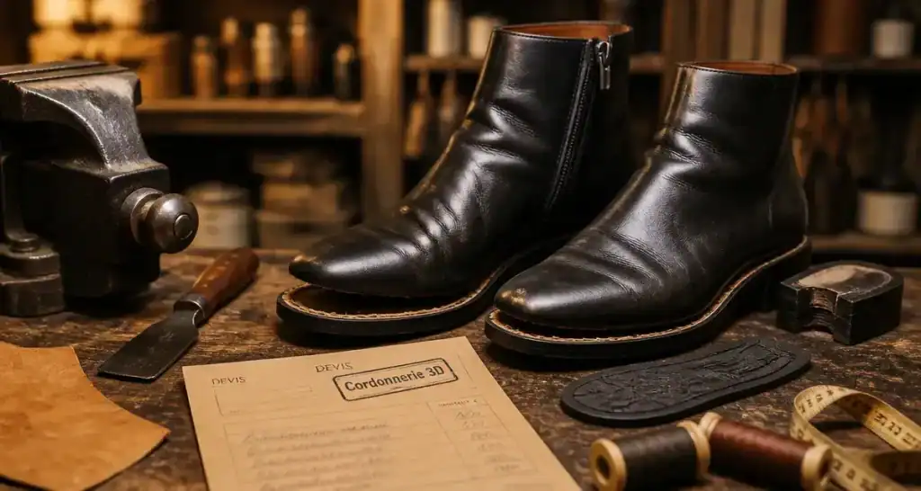 Cordonnerie 3D à Paris 17 : réparation artisanale, entretien du cuir et clés