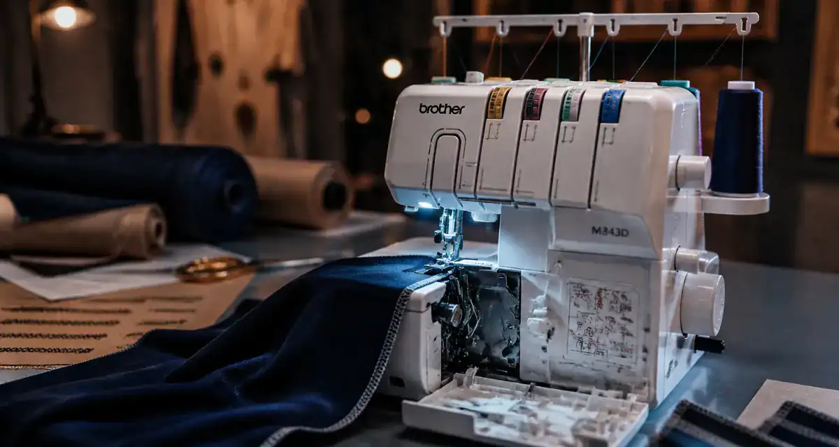 Surjeteuse Brother M343D avis : atelier couture et surfilage jersey