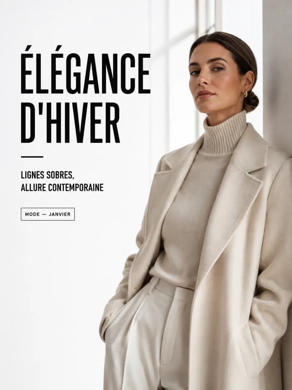 Comment accorder sa nouvelle coupe aux tendances mode actuelles : chignon bas avec col roulé et look chic minimaliste